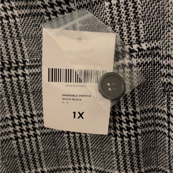 New Forever 21 Plus Size Plaid Ensemble Dress - Picture 2 of 3